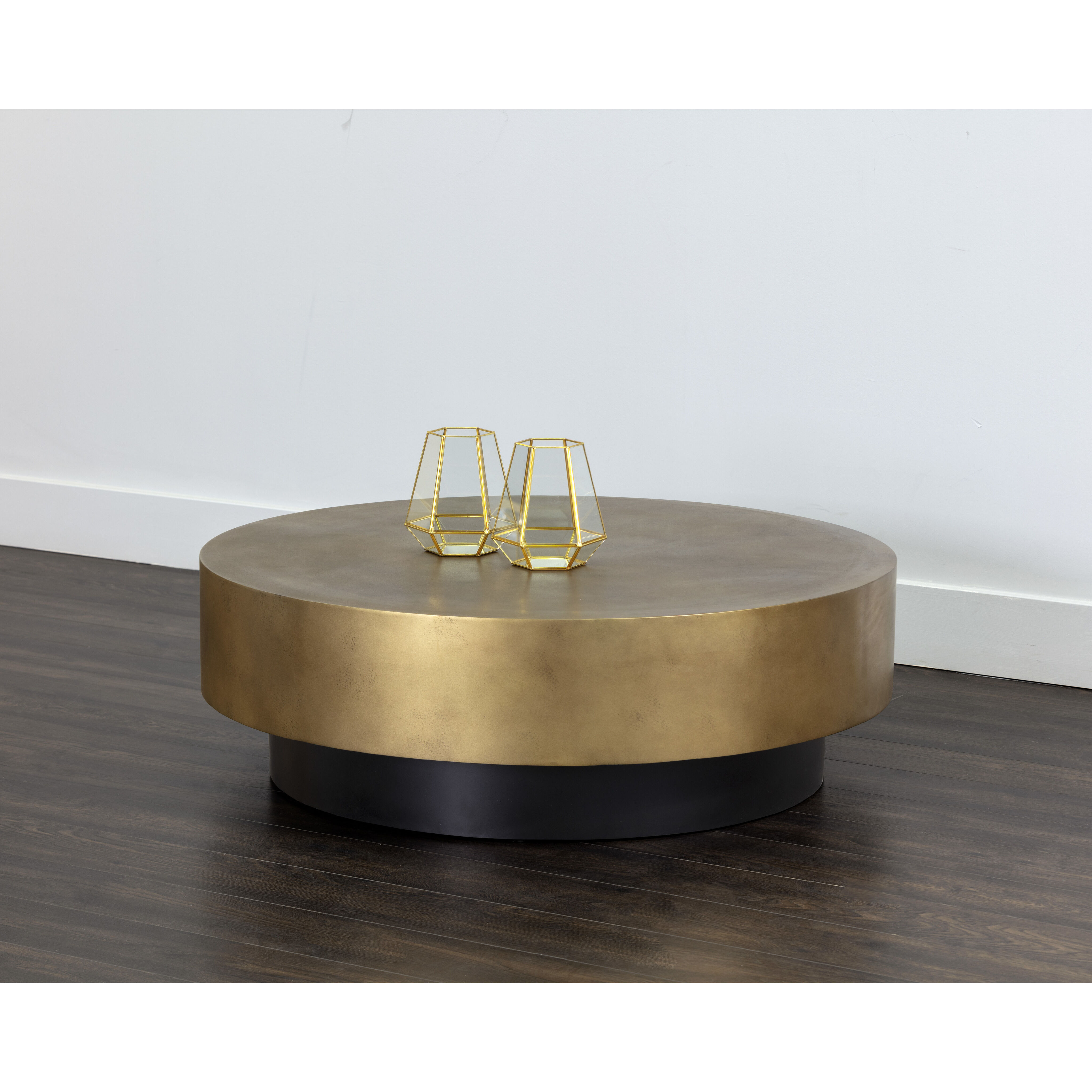 Bernaby 43.5 X 13.75 inch Antique Brass Coffee Table
